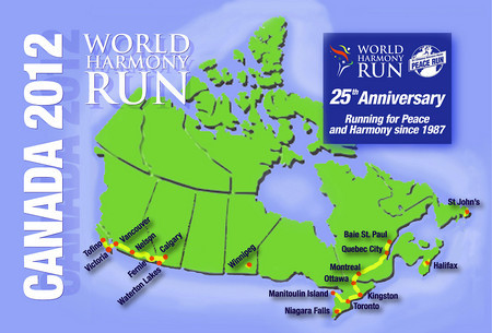 will be the home of the World Harmony Run Canada's Opening Ceremony
