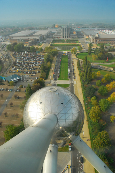 View from the top of the Atomium