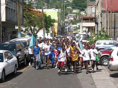 St. Lucia sprinters fill streets of Castries 3, St. Lucia