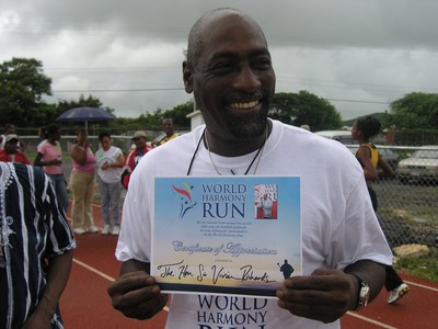 Sir Vivian Richards, Antigua & Barbuda, certificate of appreciation
