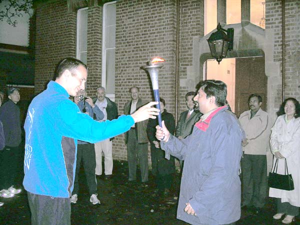 Holding Torch