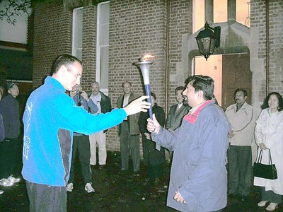 Holding Torch