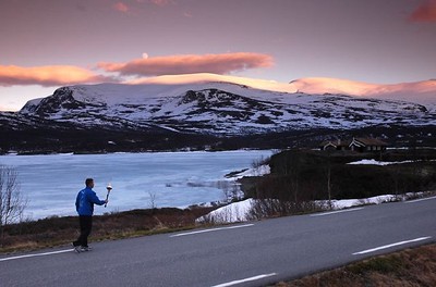 Runner in Norwegian paradise
