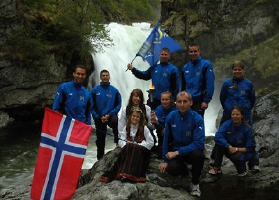 Team and norwegian costumes