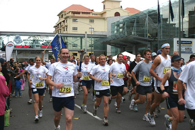 Running in the SBS Christchurch Marathon