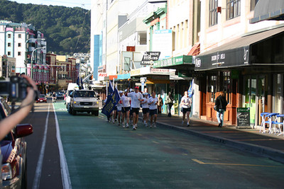 Running through Wellington
