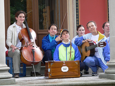 A small concert by the music group "Mountain Silence"