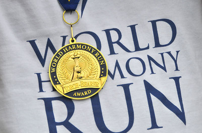 World Harmony Run Torch-Beaer Award medal