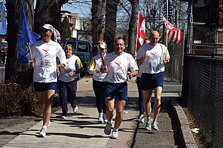 runners approaching