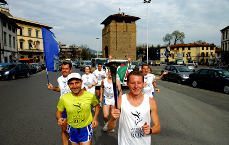 Dima Lehonkova with torch