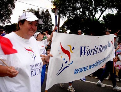 Stephanie and the banner