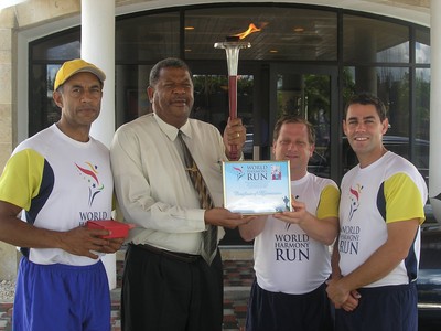 Prime Minister Baldwin Spencer of Antigua & Barbuda with team members