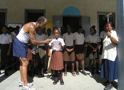 Dominica poem microphone