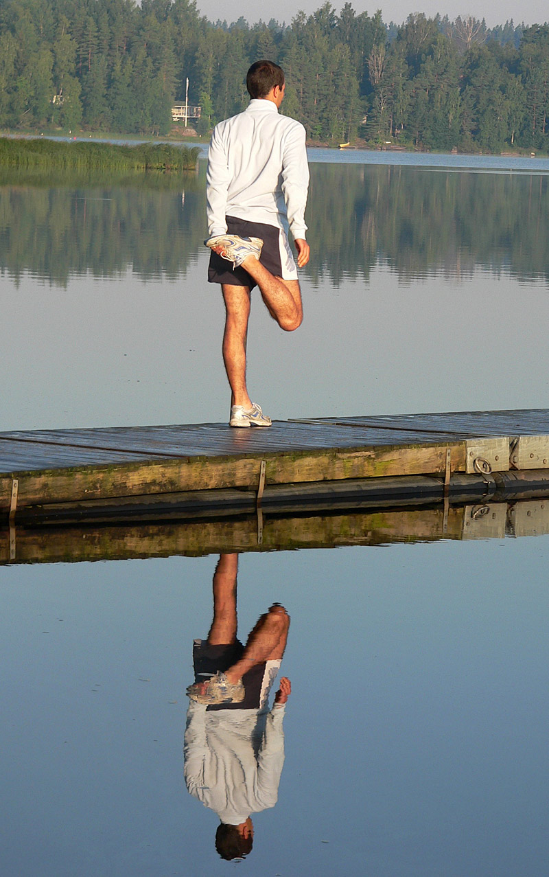 Early morning exercise...