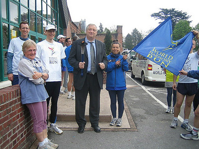 With the Mayor of "Vervins", M. Balligand