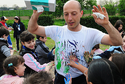 Some of our runners became victims of the kids creativity...