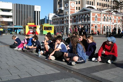 Discovery school came to see the concert.