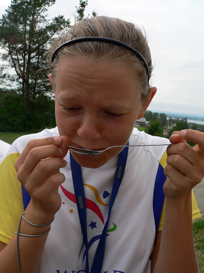 Tasting moose milk, a really special drink