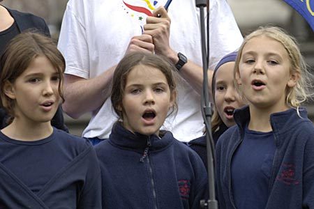 Singing the World Harmony Run Song